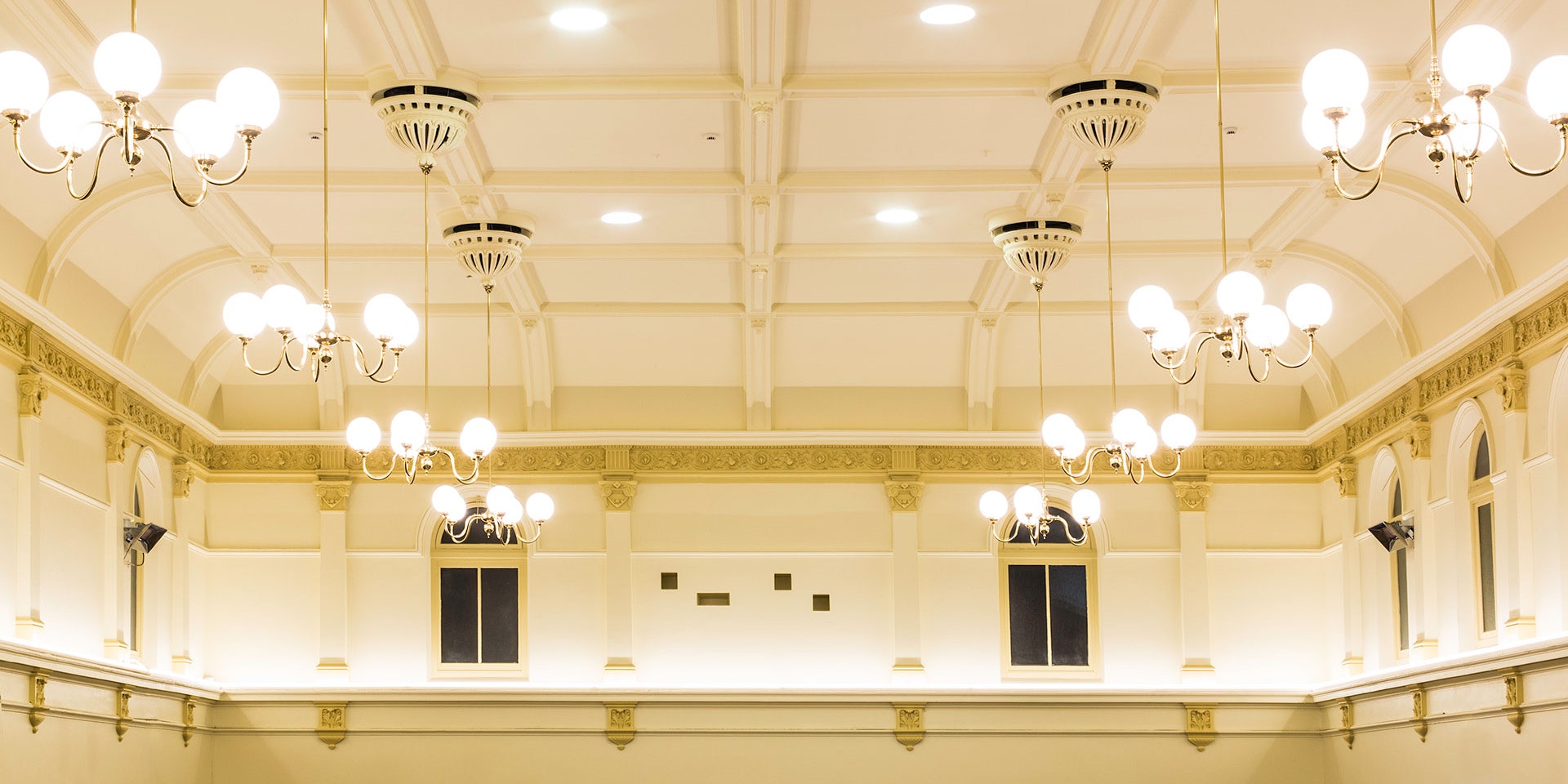 Multo versatile, compact LED strip in application, installed in the Kensington Town Hall.