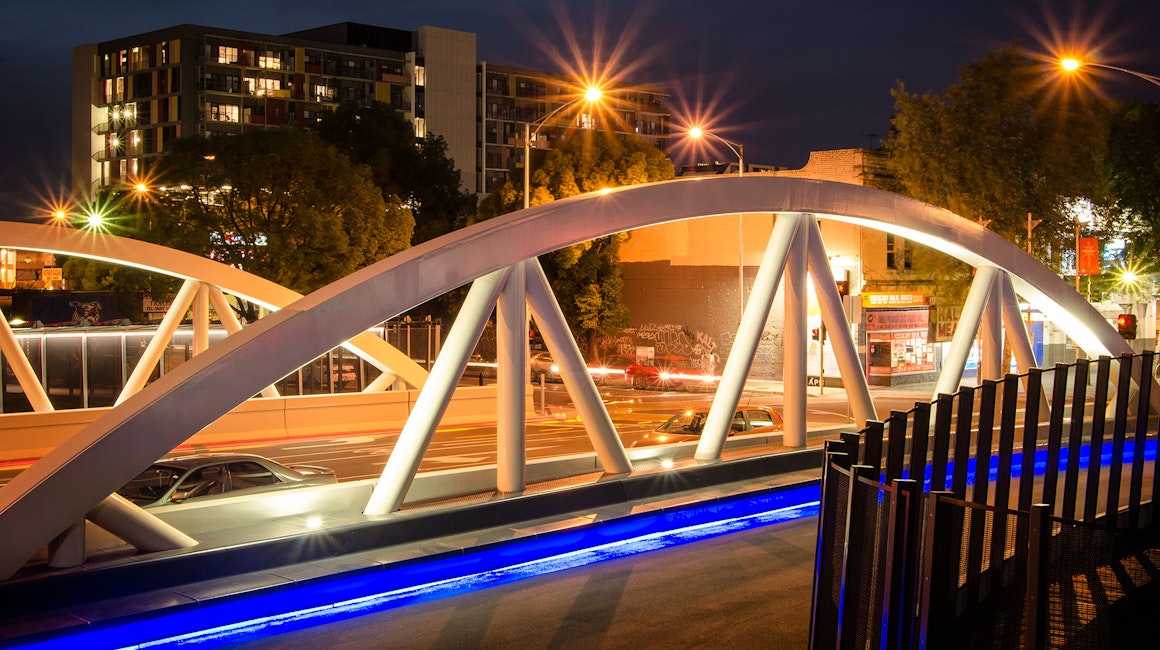 It’s not hard to see why this new improved bridge has quickly become an attraction and icon in the local area. The architecturally designed bridge’s pillars are highlighted using CP9 floodlights that add just the right amount of light and presence.