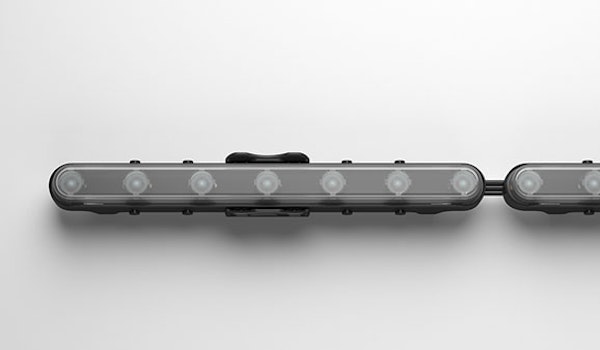 Aduro CL is a revolutionary semi-rigid chain LED light that allows full flexibility around curved spaces.