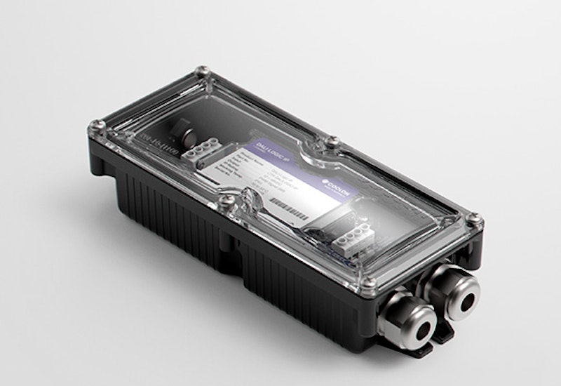 The DALI Logic IP driver is designed to suit outdoor DALI controlled LED installations, featuring a robust housing design, suitable for inclement weather.
