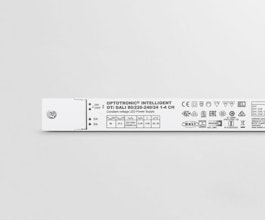 Intelligent power matching thanks to Smart Power Supply
Slim form factor for mounting on the cove or in linear luminaires
Minimised flicker thanks to high PWM frequency