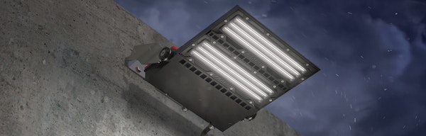 Butch LED Floodlight in application, installed on a mining/industrial site